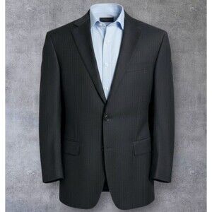 CANALI Mens Blazer Sport Coat 2-Button Jacket Wool Made in Italy 40R US Gray